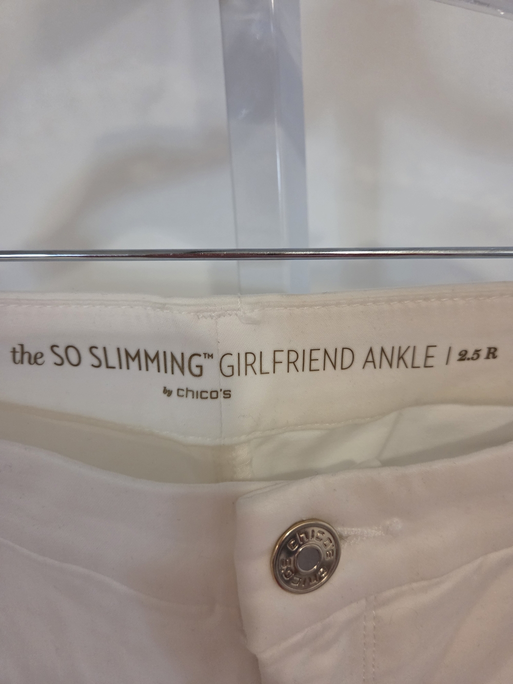 Chico's The So Slimming™ Girlfriend Jeans in White